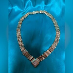Avon Gold-Tone Mesh Necklace